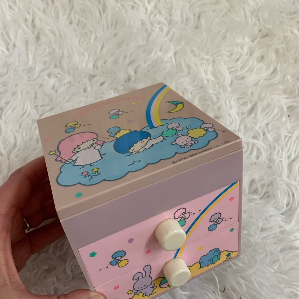 Rare vintage Little twin stars Sanrio trinket box - Picture 4 of 6